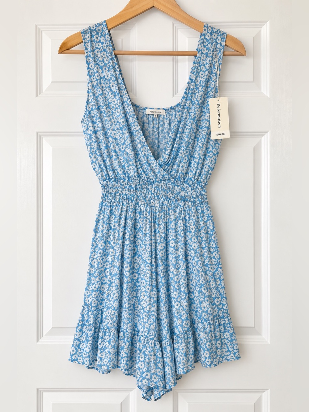 NWTs Rewind Blue Floral Romper